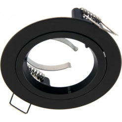 Macbright inbouwspot 80mm 230V GU10 vast zwart