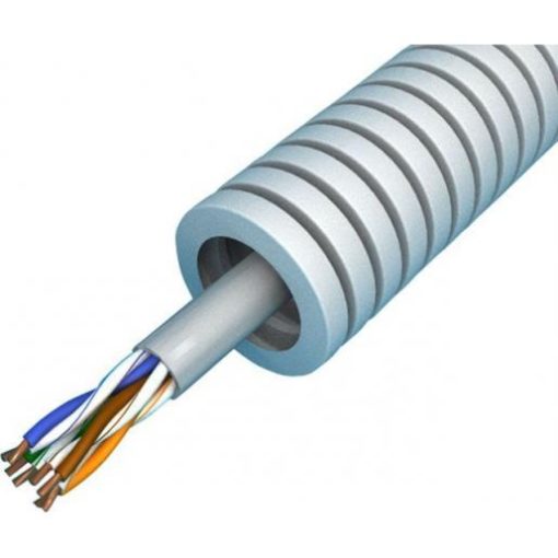 Flex16mm met UTP kabel cat.6 op rol 100mtr
