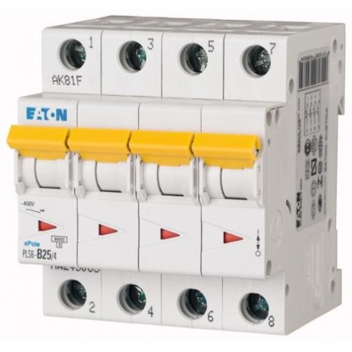 Eaton installatieautomaat PLS6-B25/4-MW 4p 25A B-kar