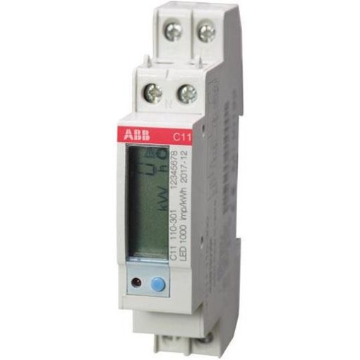 ABB Energiemeter 1x230vac 40a 1xs0 pulse of alarm(cl1) C11 110-301