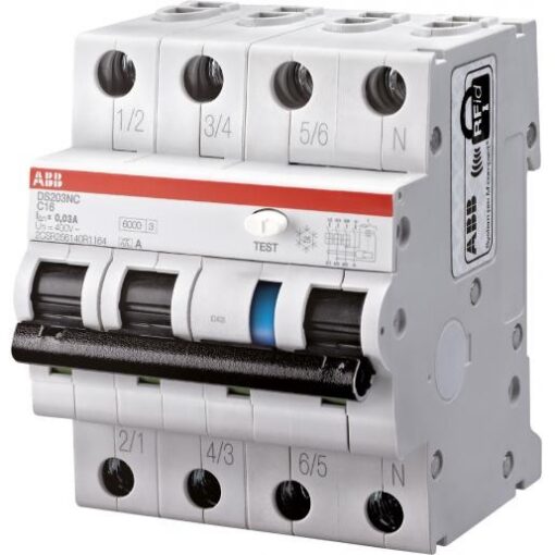 ABB Haf DS 203NC C16 0.03A System pro M compact aardlekautomaat 4p 2CSR256140R1164